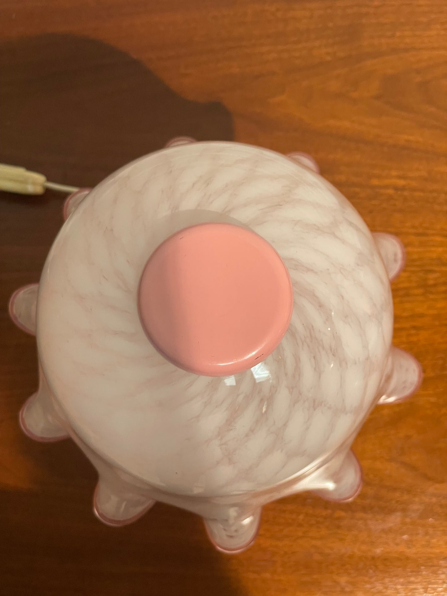 Pink Murano Table Lamp