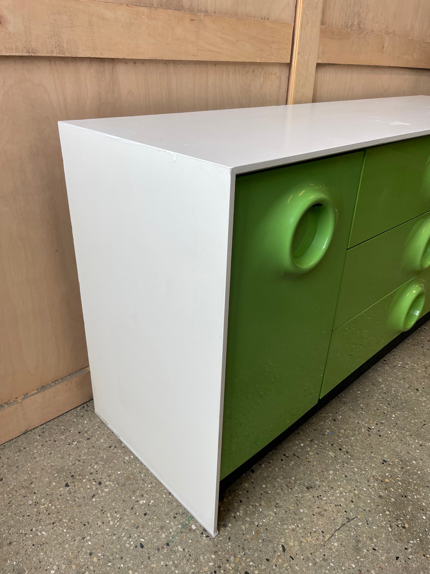 Green Treco Credenza by Giovanni Maur