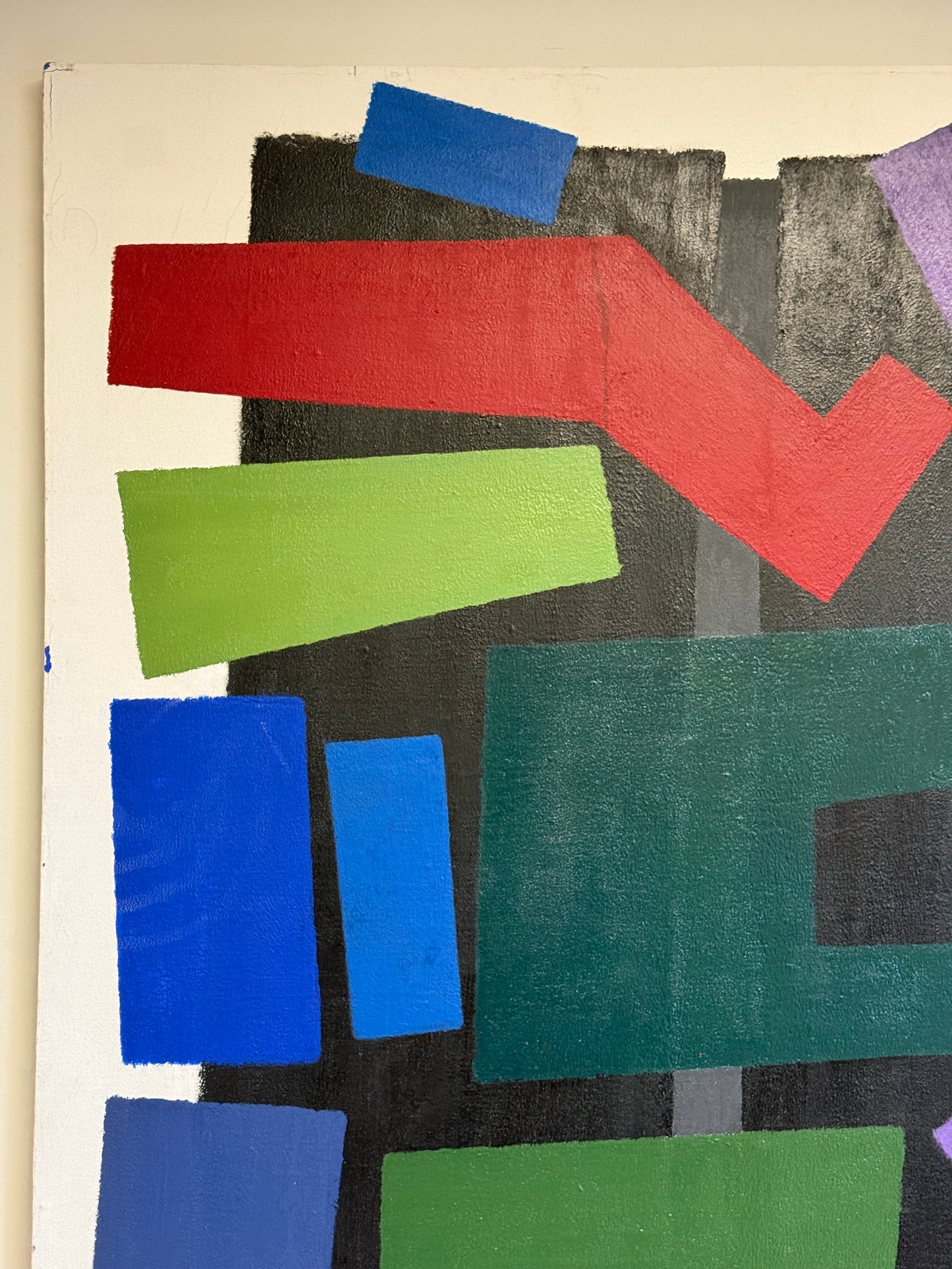 Large geometric painting