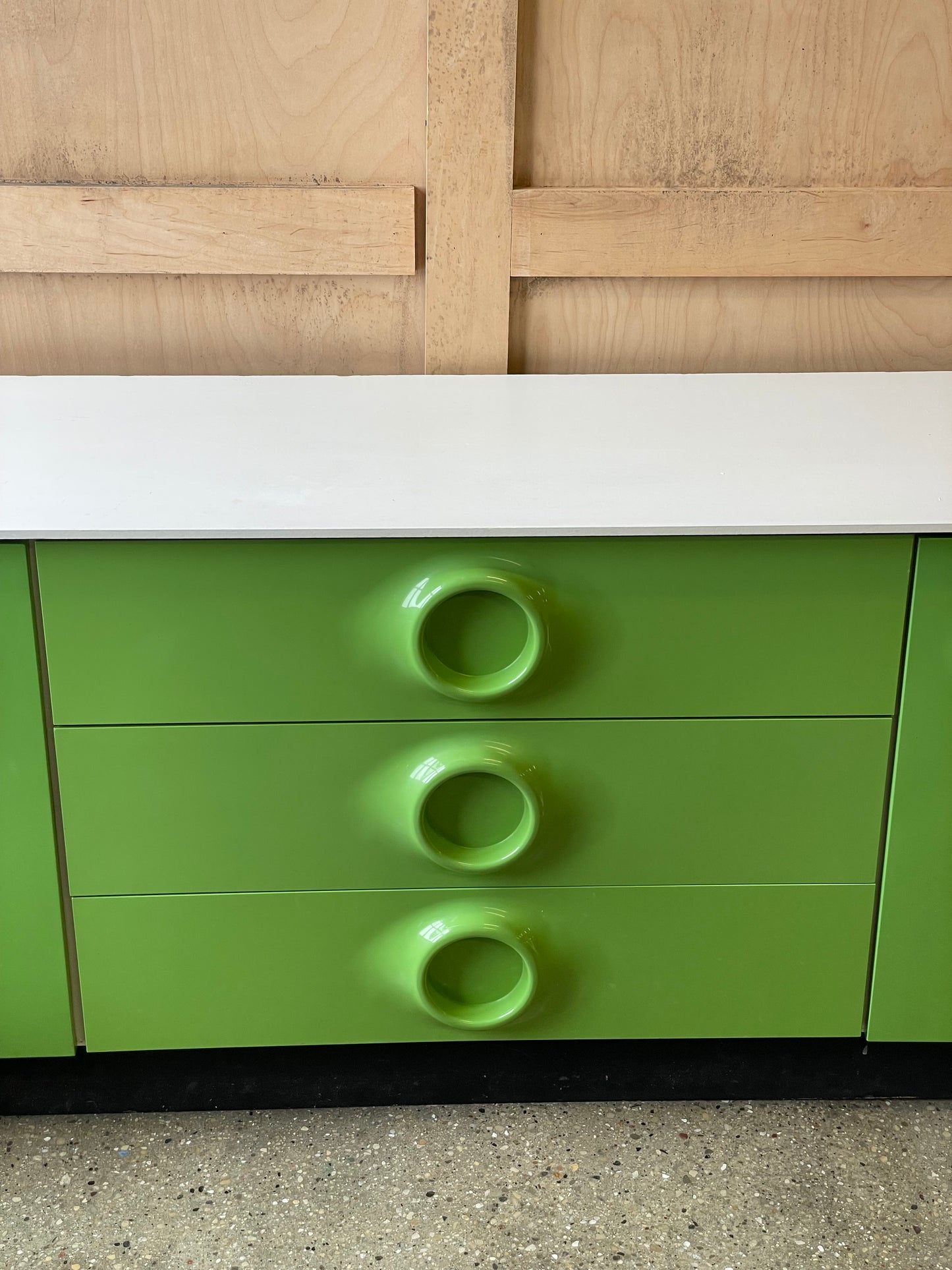 Green Treco Credenza by Giovanni Maur