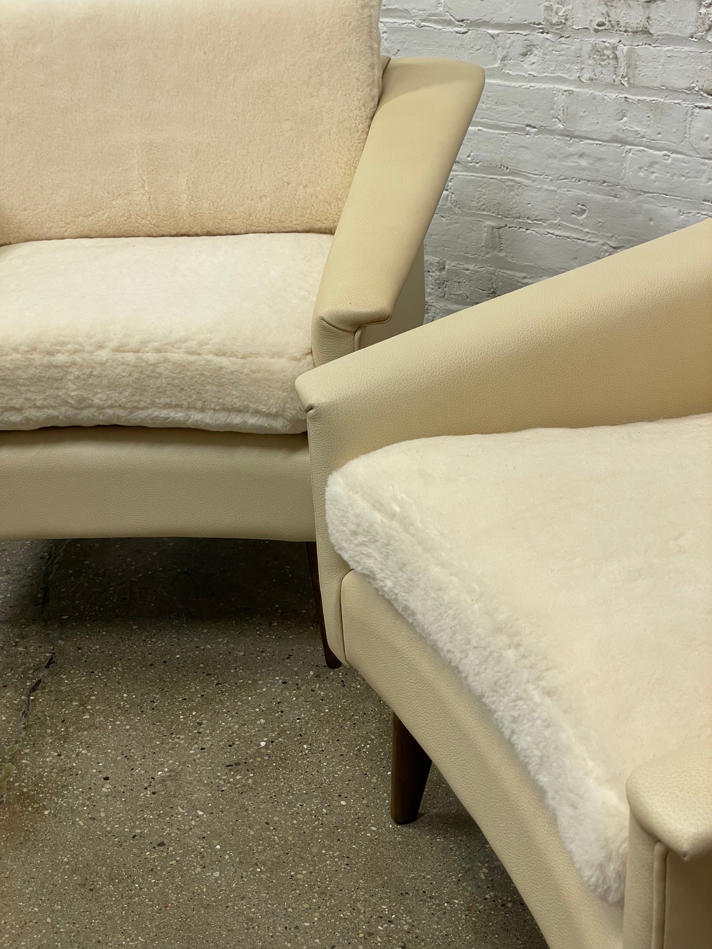 Sculptural Low Back Lounge Chairs