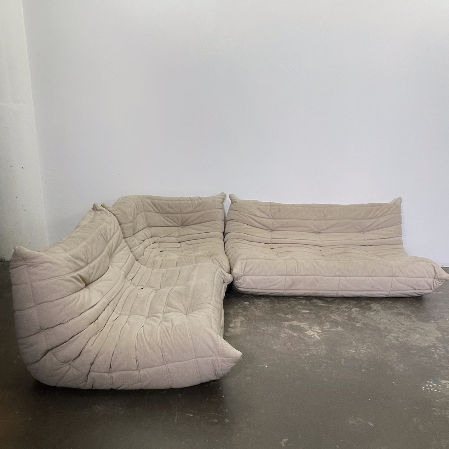 Michel Ducaroy for Ligne Roset three piece Togo sofa