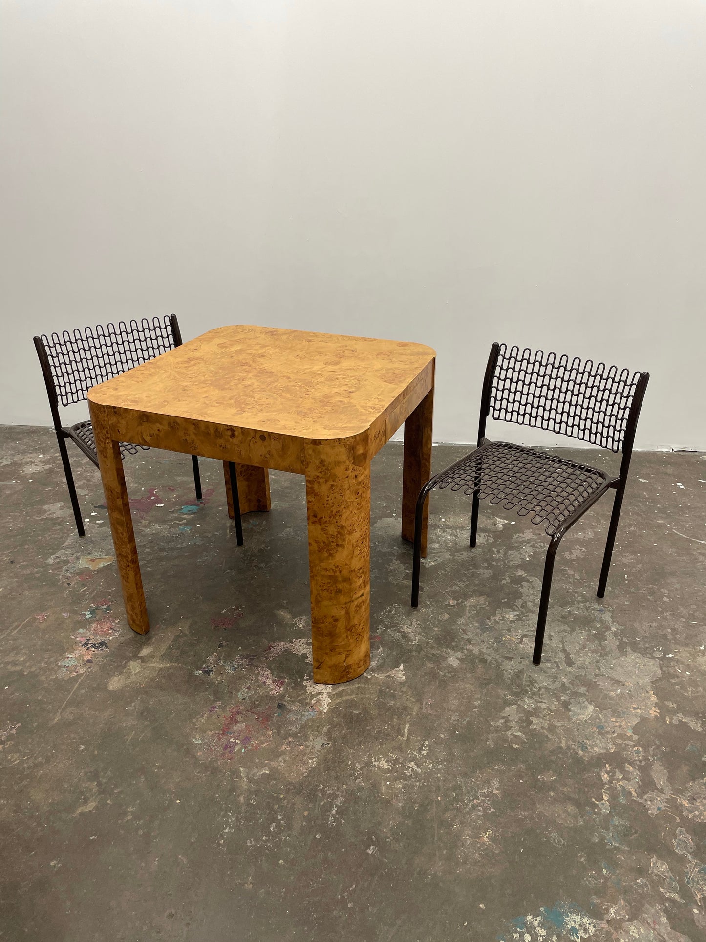 Italian Burl Wood Table