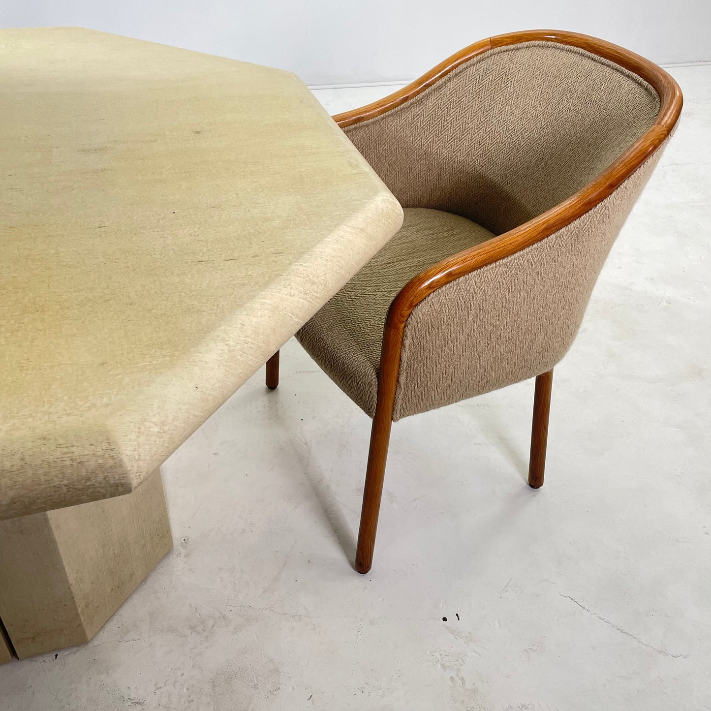 Grasscloth Dining Table