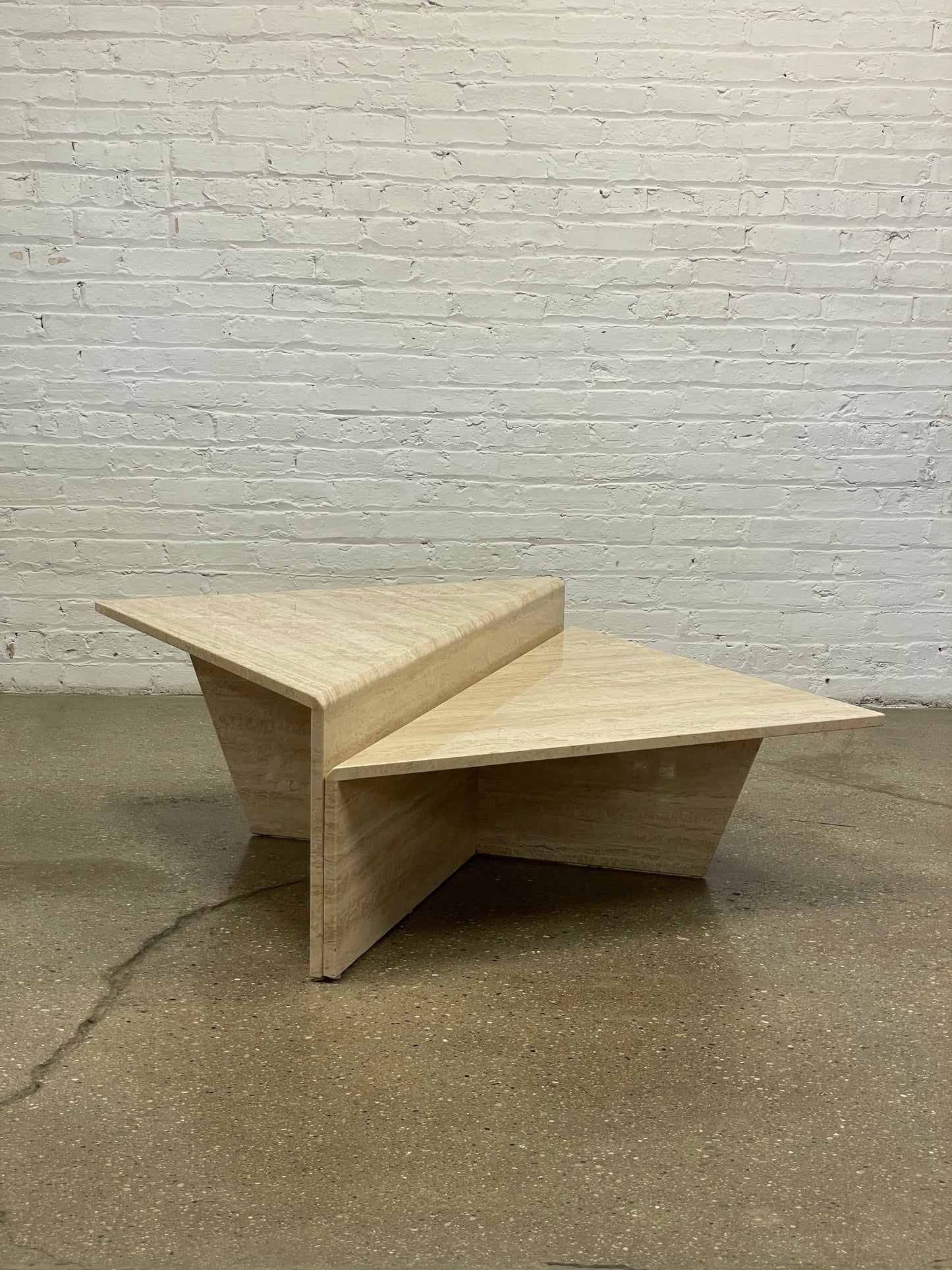 Tiered Travertine Coffee Tables