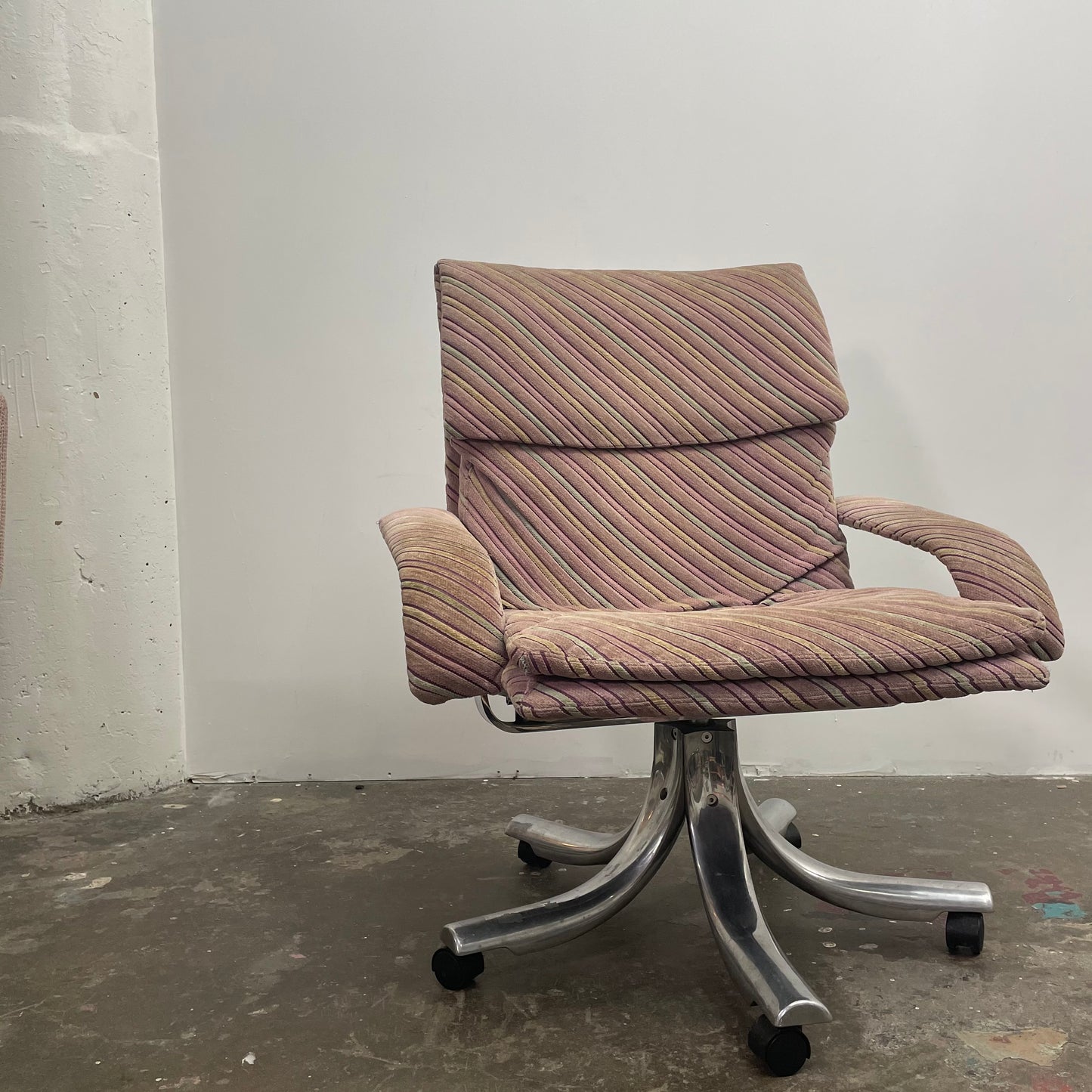 Saporiti “Onda” Executive Desk Chair in Missoni Fabric