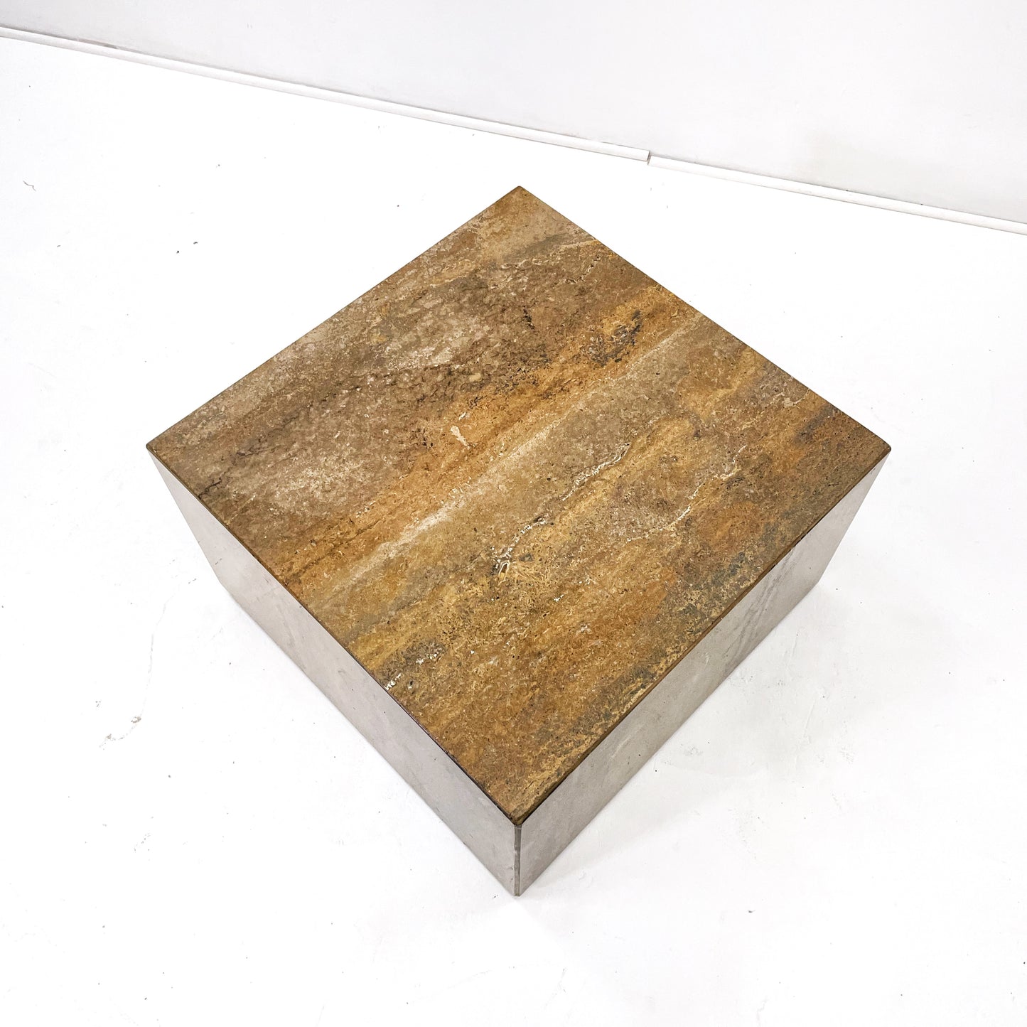 Brown Travertine Coffee Table