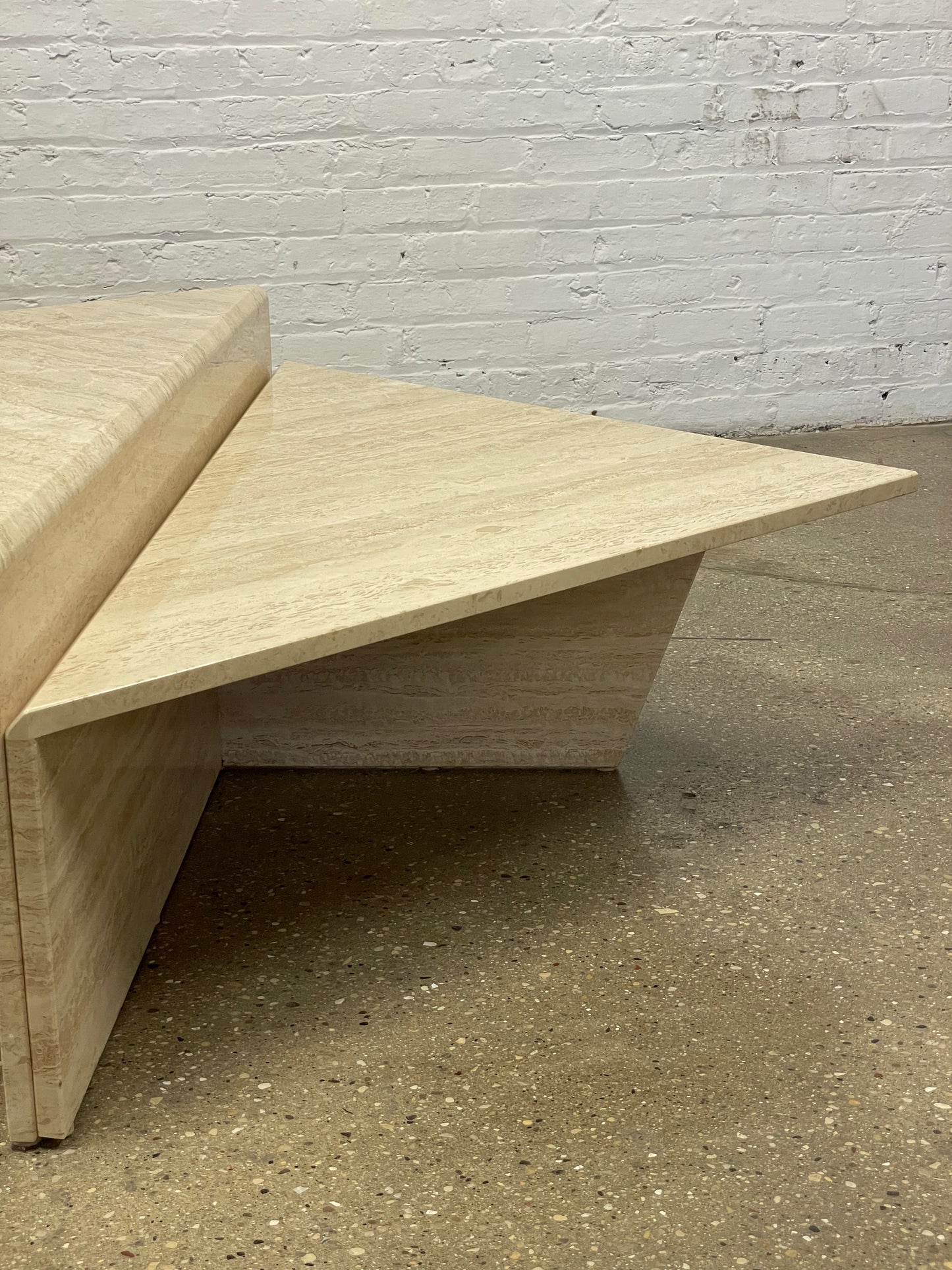 Tiered Travertine Coffee Tables