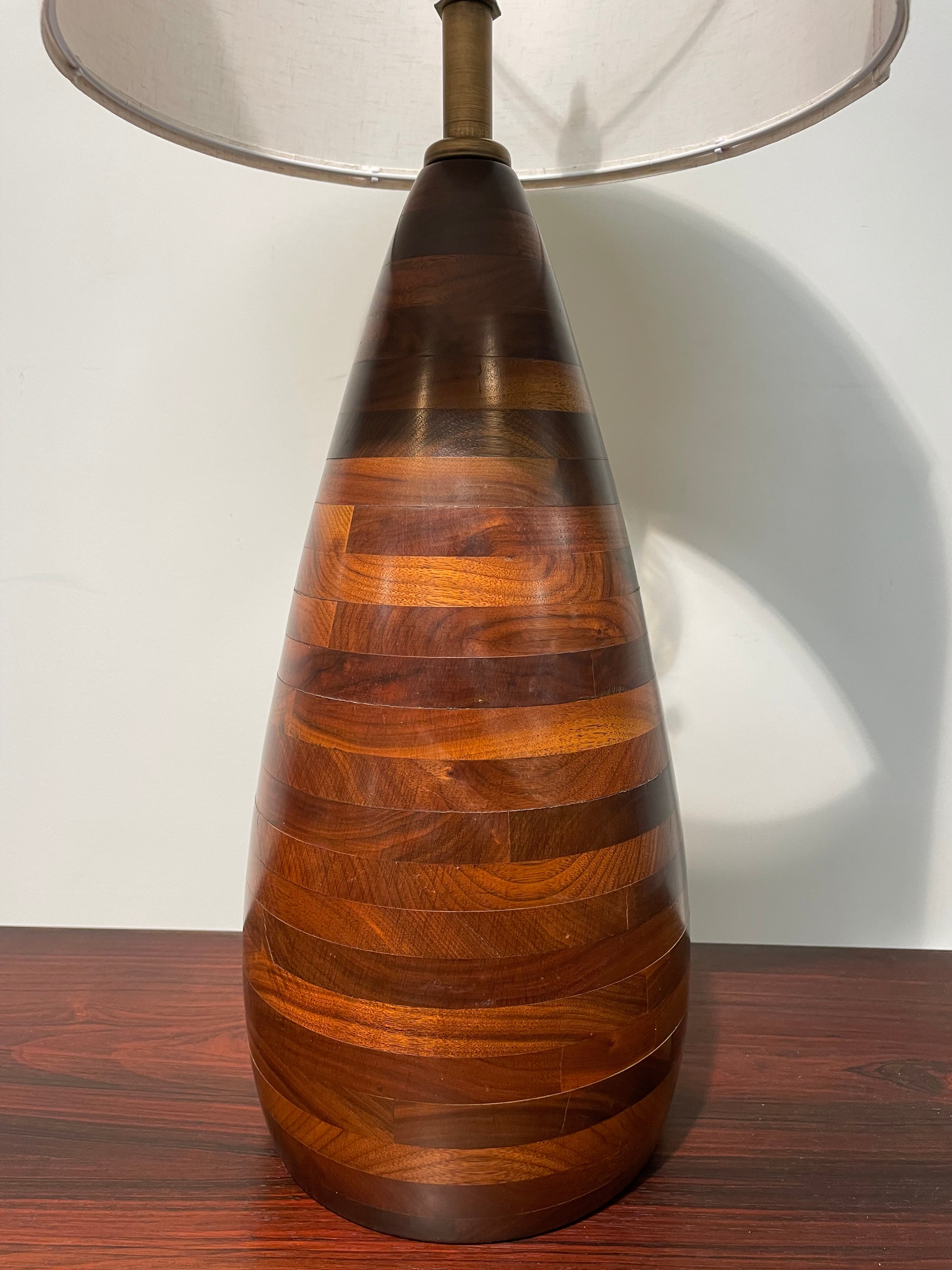 Turned Wood Lamp