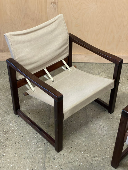 Pair of Scandinavian Sling Chair