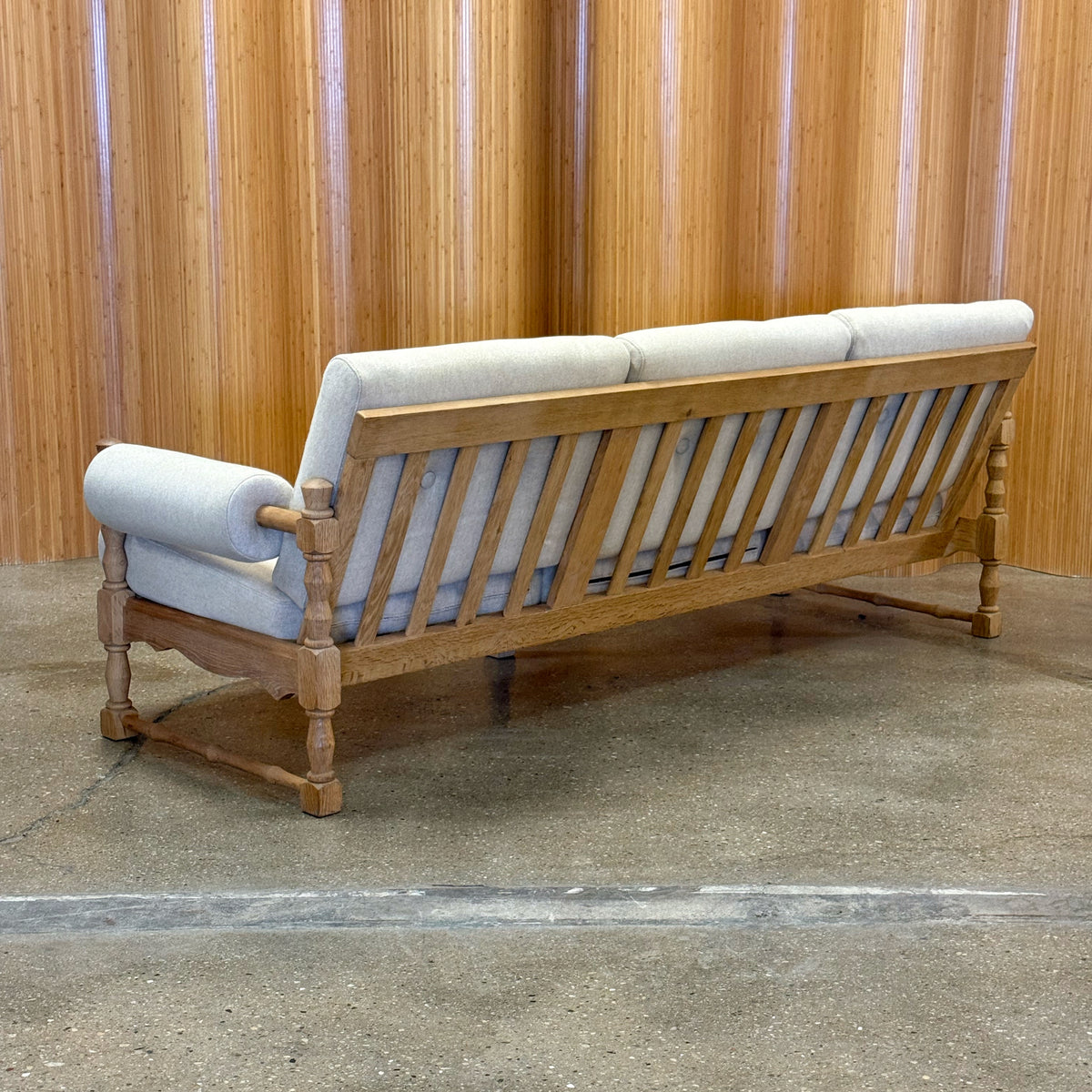Danish Oak Frame Sofa