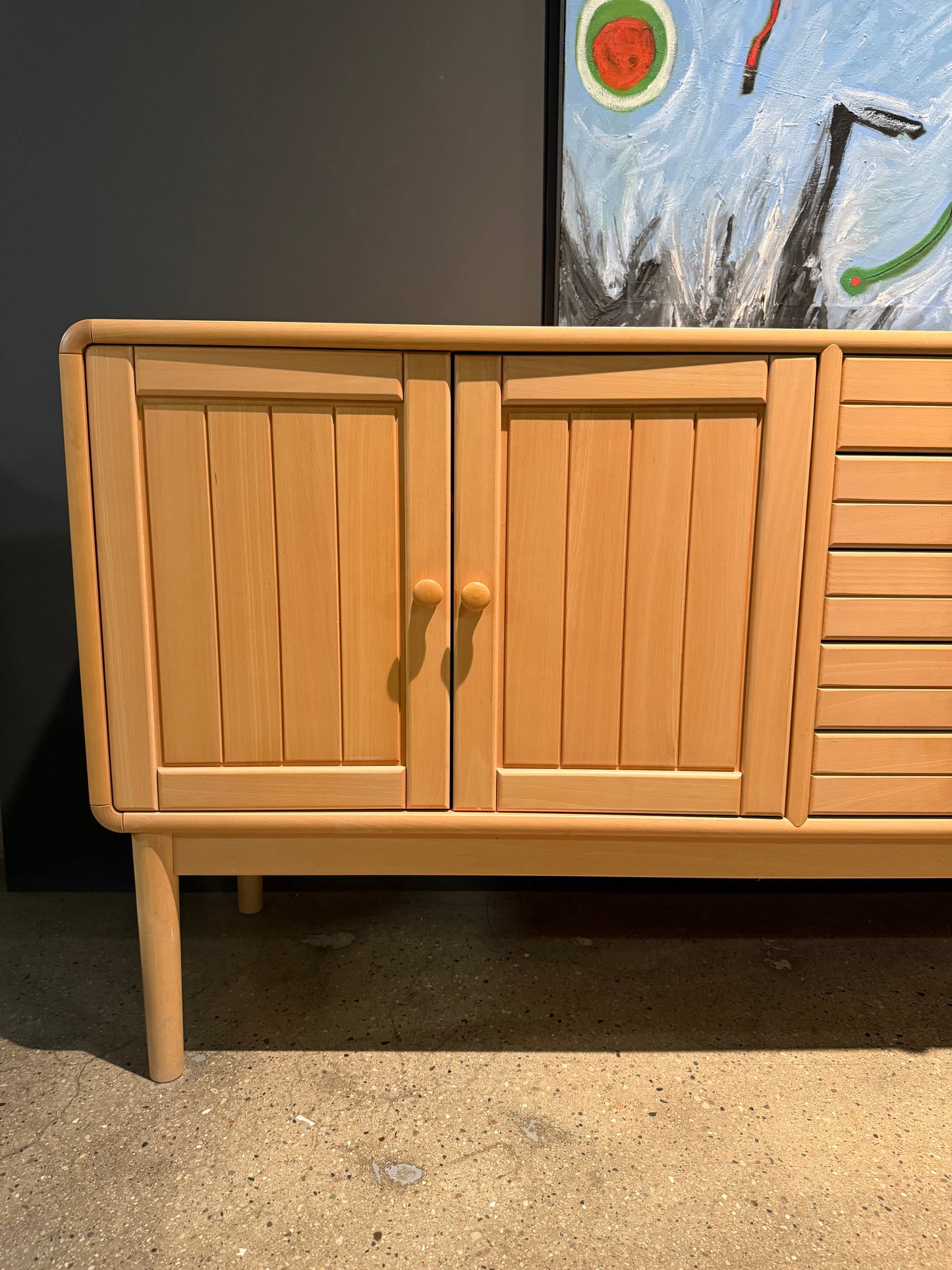 Scandinavian Beech credenza