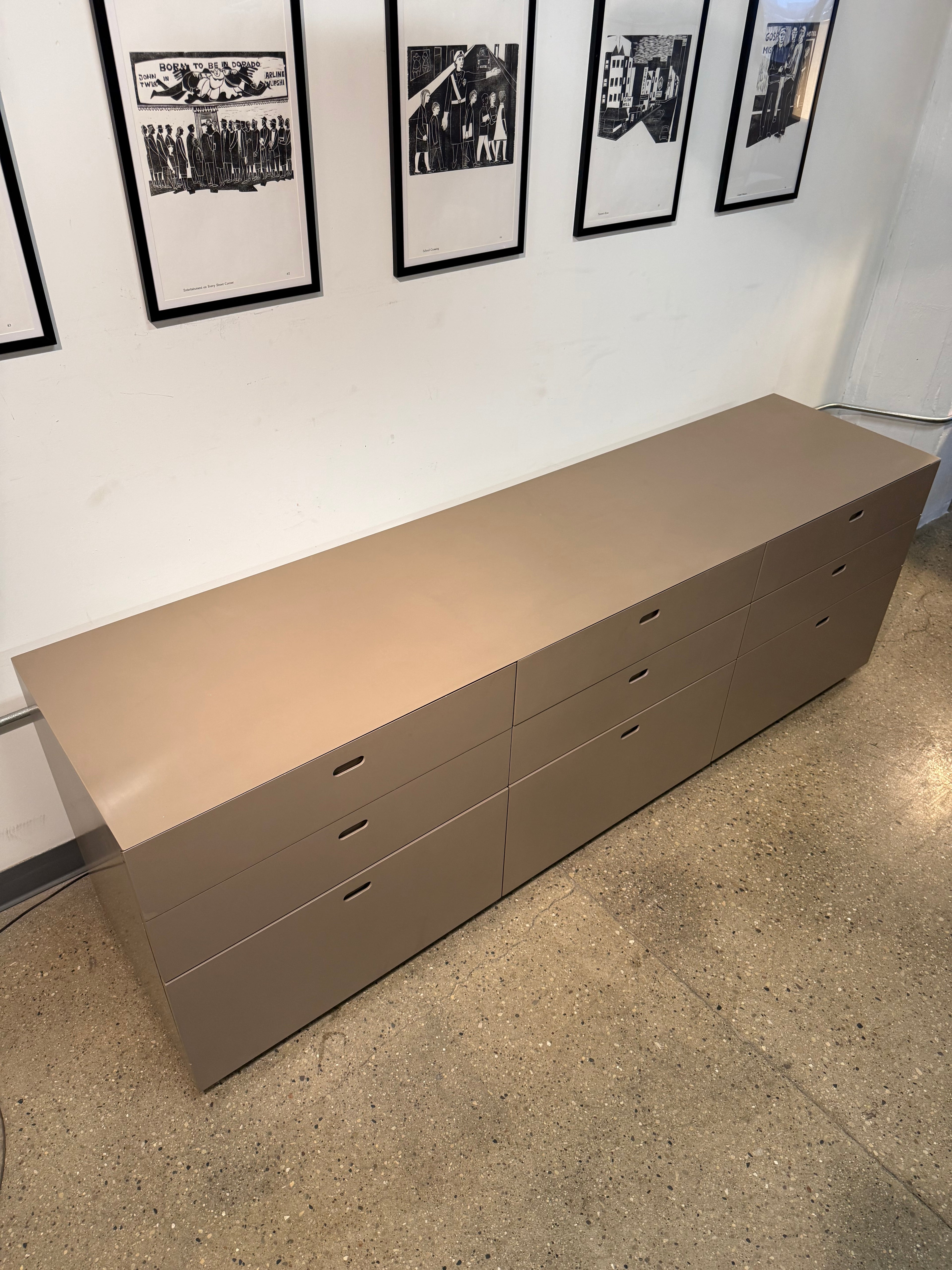 Nine drawer dresser
