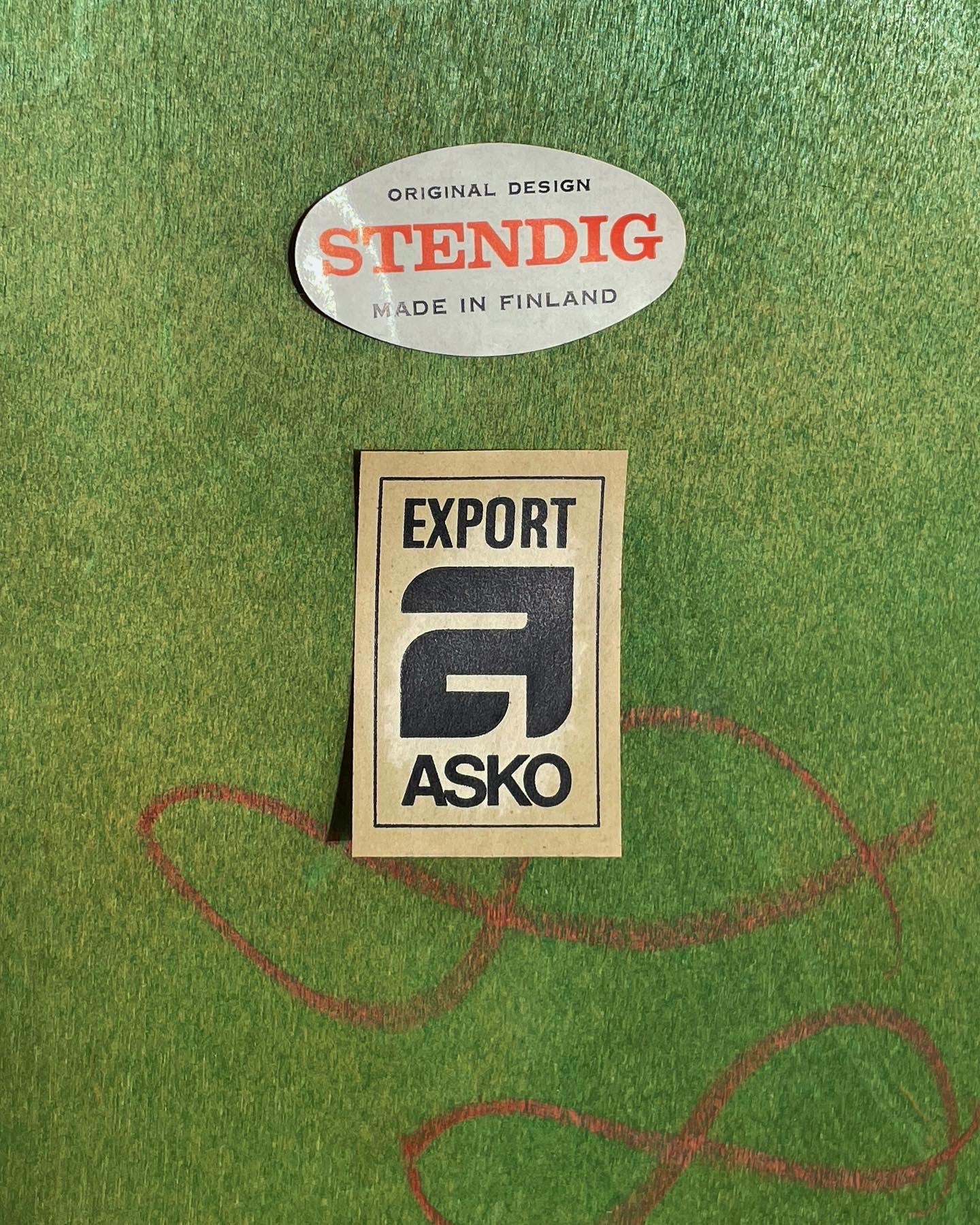 Set of Six Green Chairs