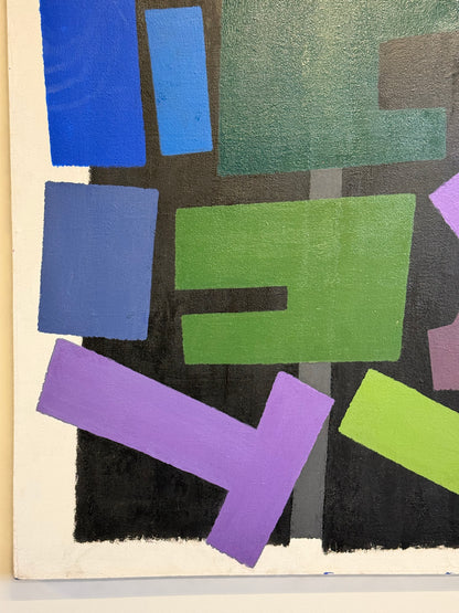 Large geometric painting