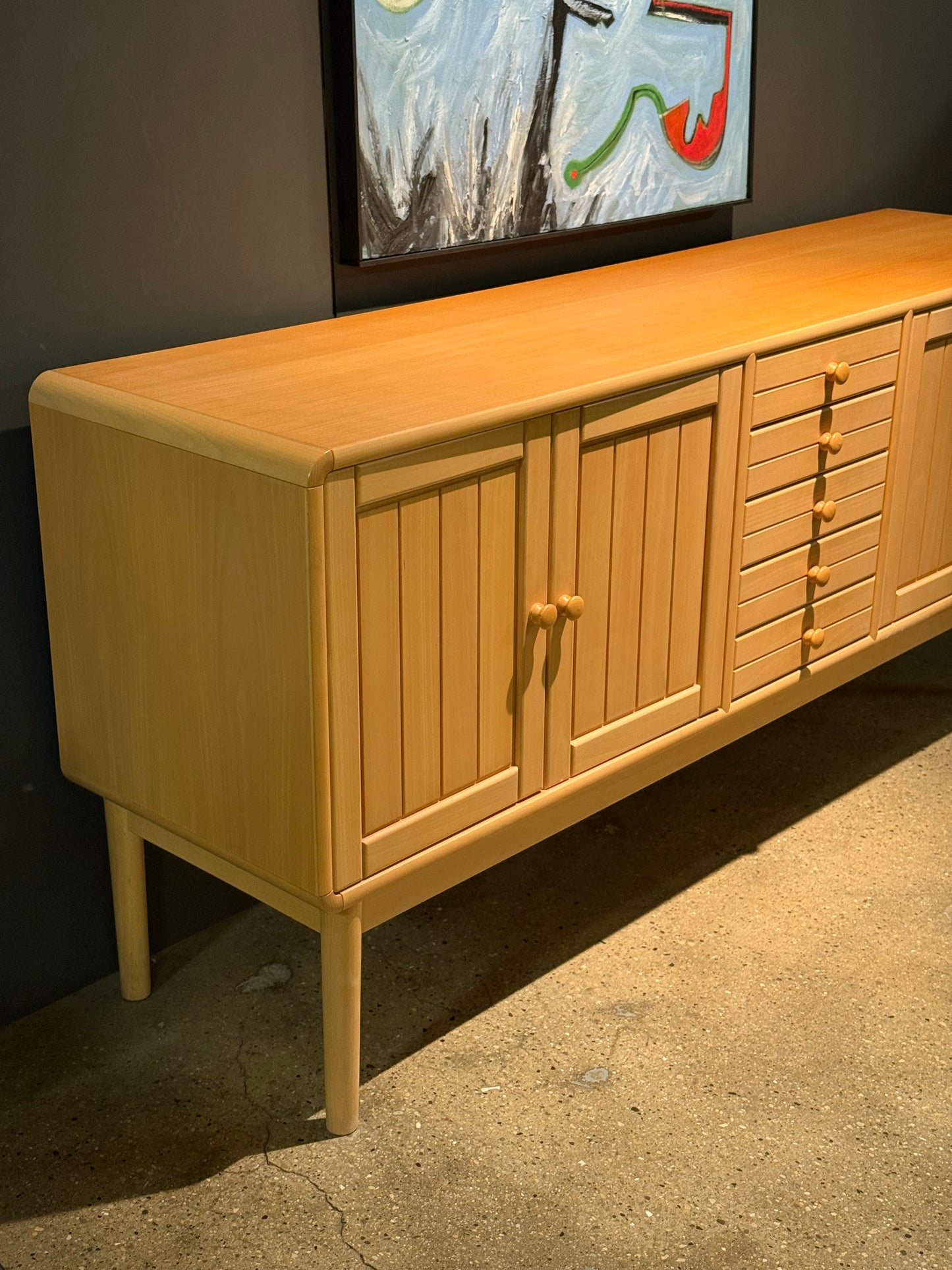 Scandinavian Beech credenza