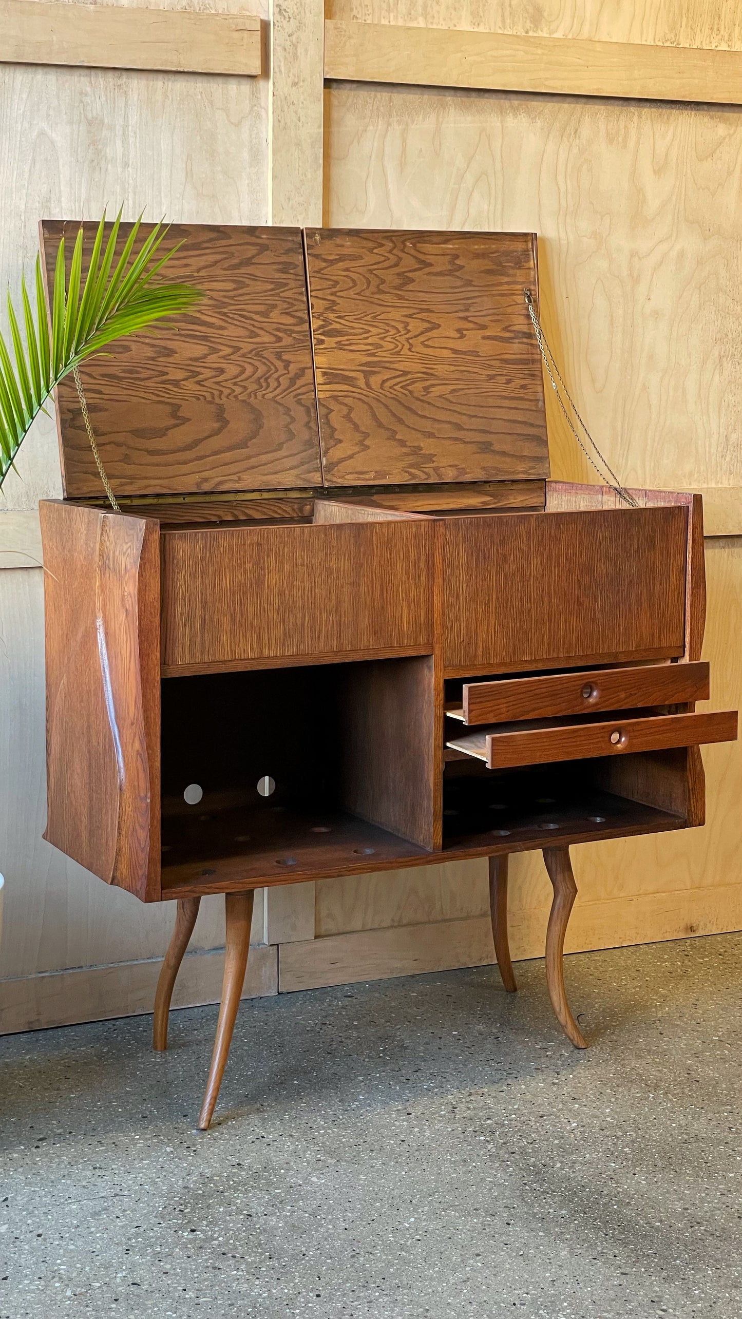 American Studio Craft Record Cabinet or Bar