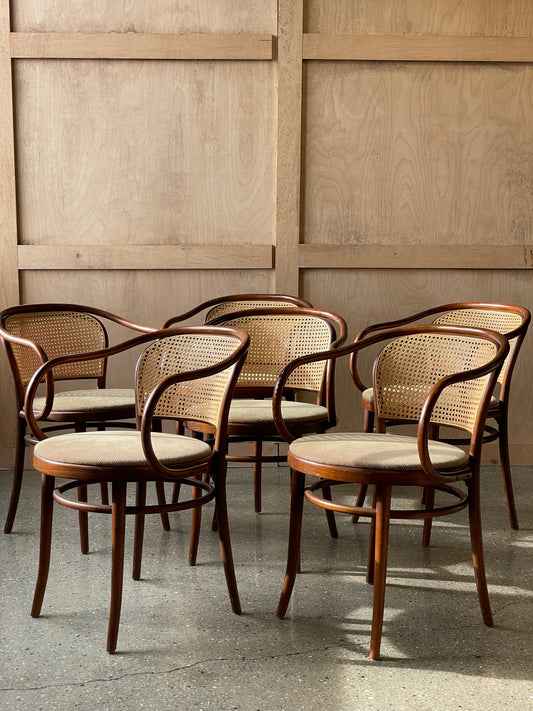 Set of six Thonet dining chairs