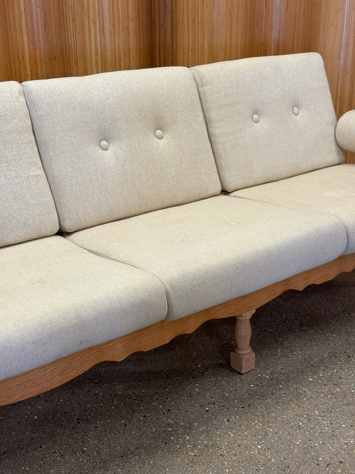 Danish Oak Frame Sofa