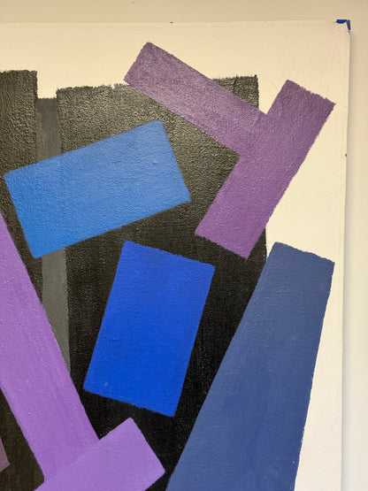 Large geometric painting