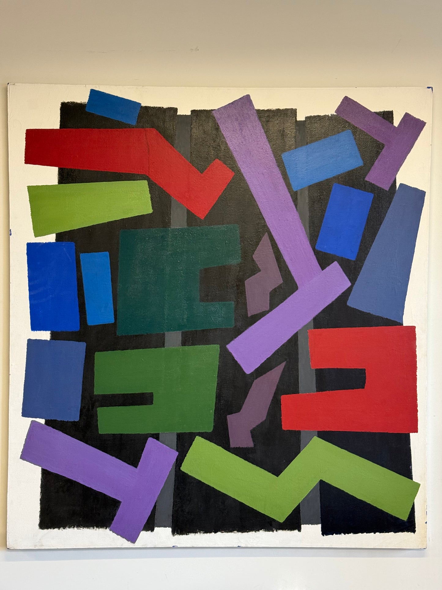 Large geometric painting