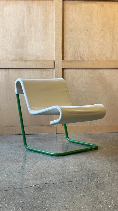 Pair of Green and Canvas chairs