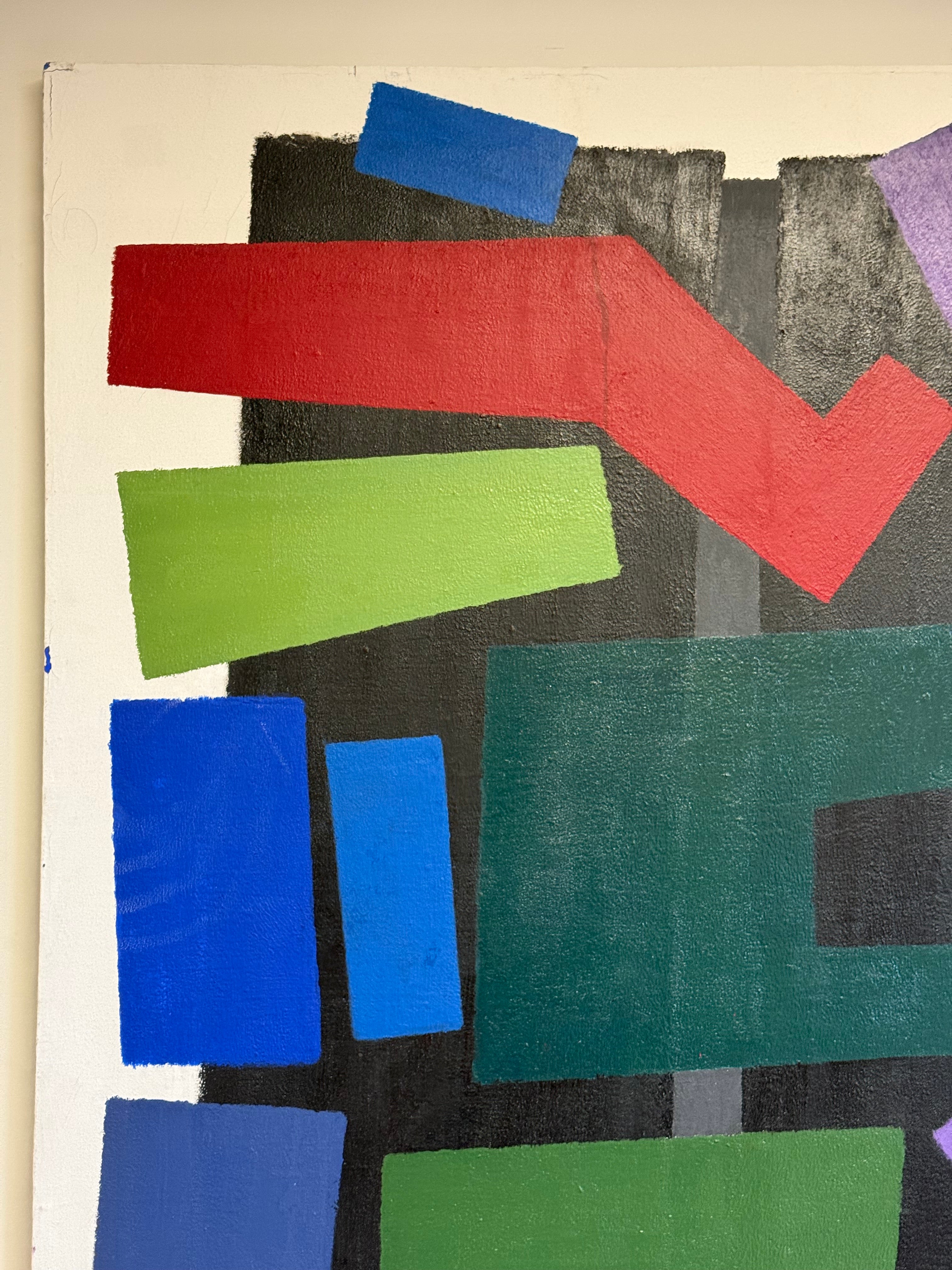 Large geometric painting