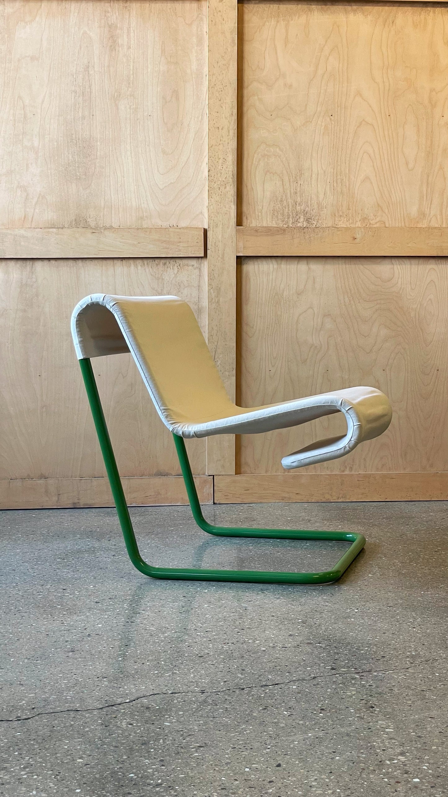 Pair of Green and Canvas chairs