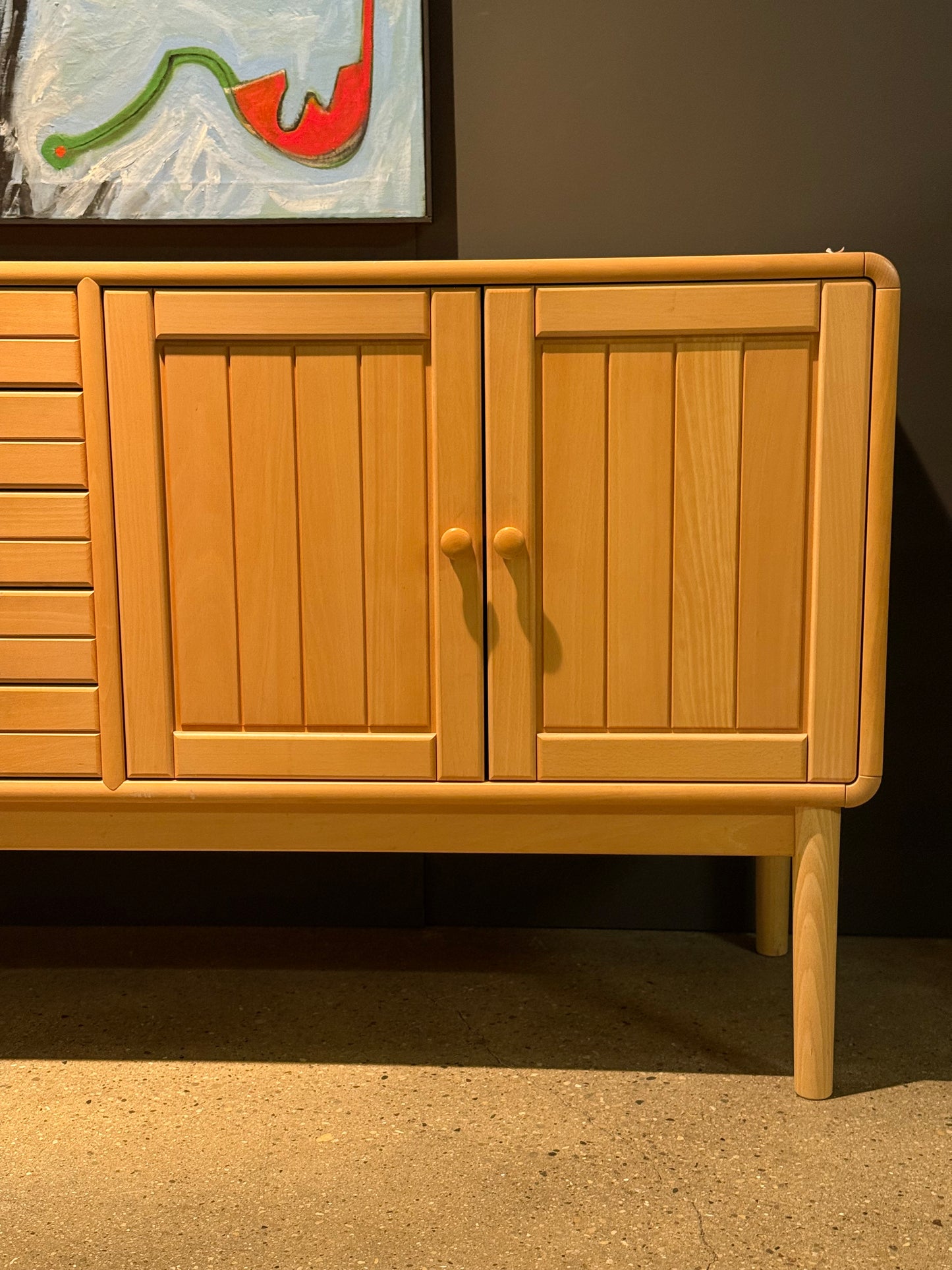 Scandinavian Beech credenza