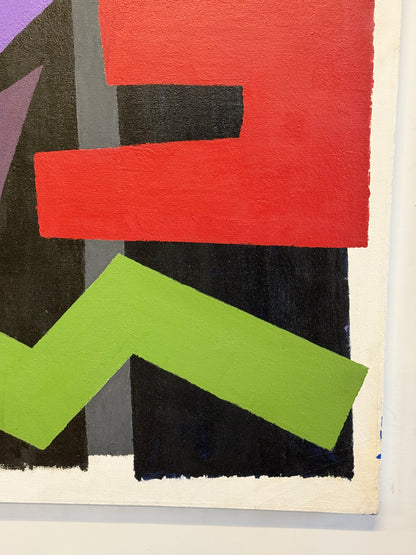 Large geometric painting