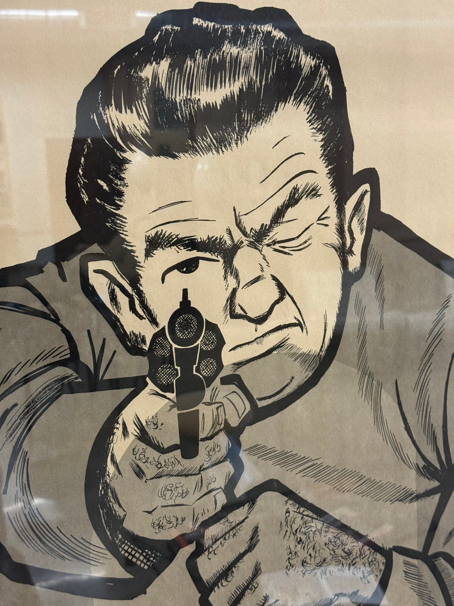 Framed Vintage Shooting Range Poster