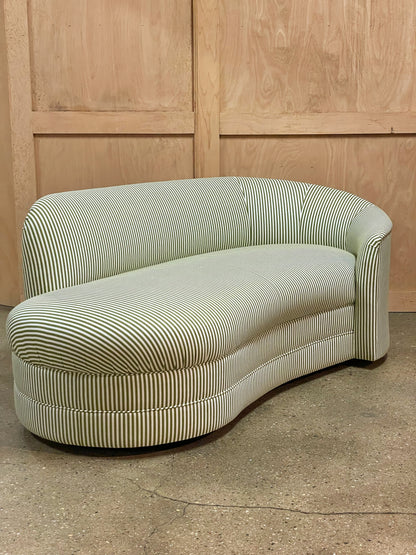 Striped chaise lounge