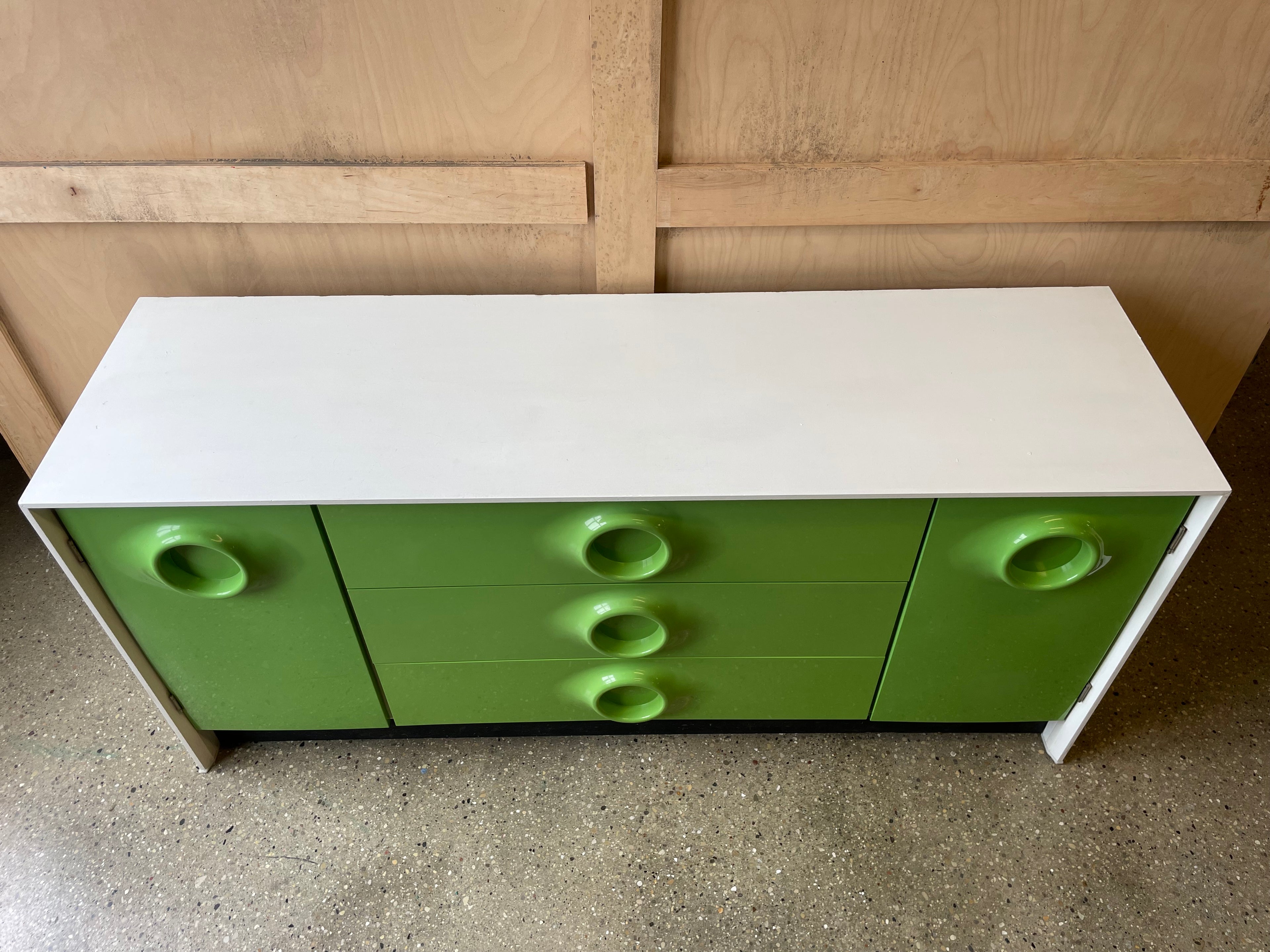 Green Treco Credenza by Giovanni Maur
