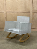 Custom made wire mesh rocking chair