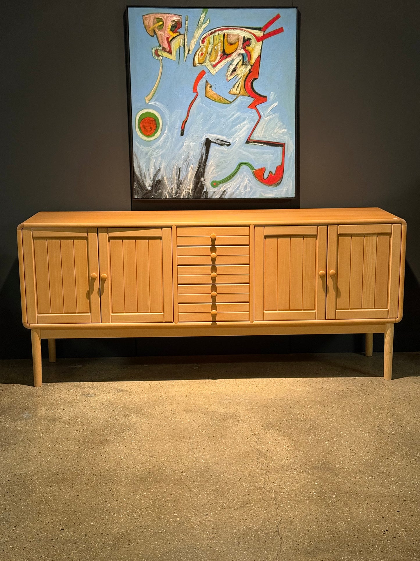 Scandinavian Beech credenza