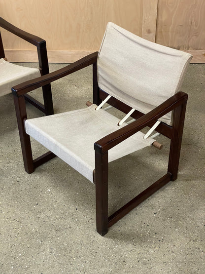 Pair of Scandinavian Sling Chair