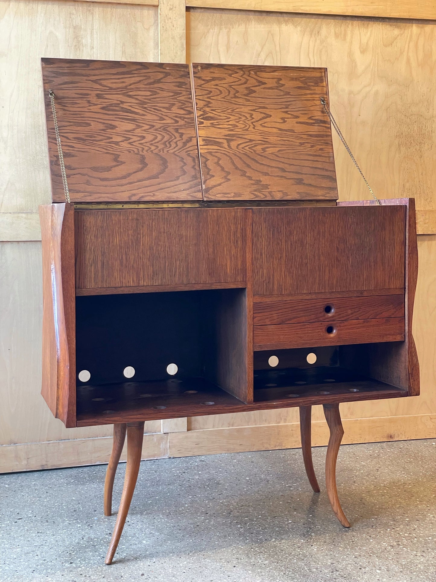 American Studio Craft Record Cabinet or Bar