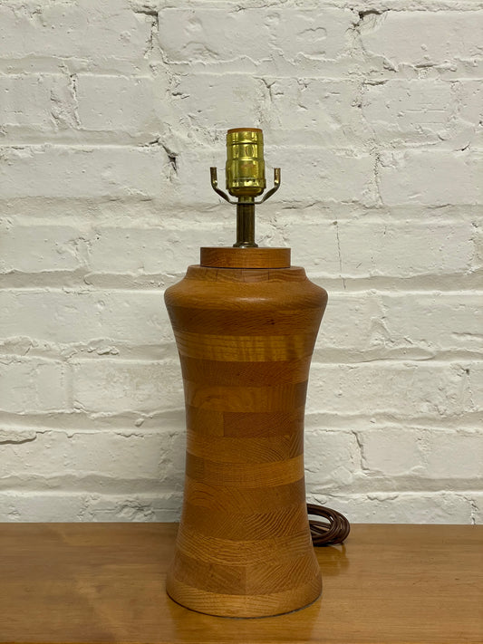 Turned Wood Lamp