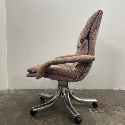 Saporiti “Onda” Executive Desk Chair in Missoni Fabric