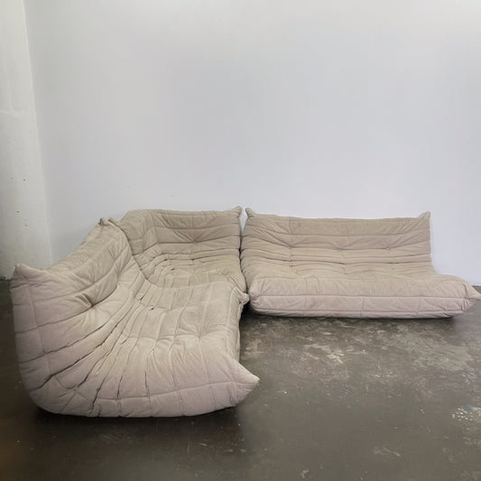Michel Ducaroy for Ligne Roset three piece Togo sofa