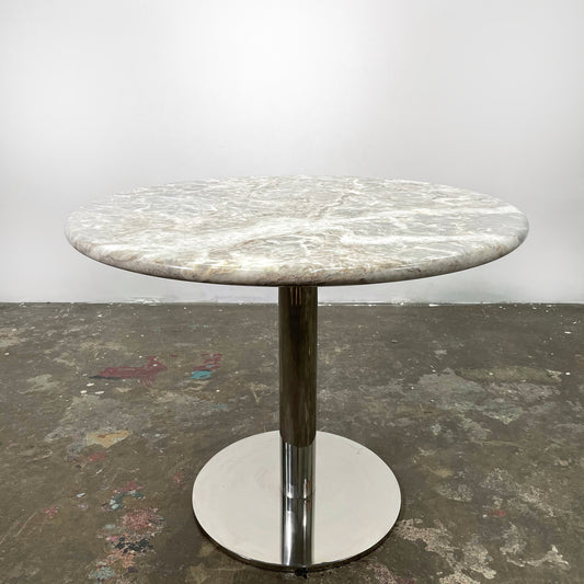 Calacatta Marble Cafe Table attributed to Nicos Zographos